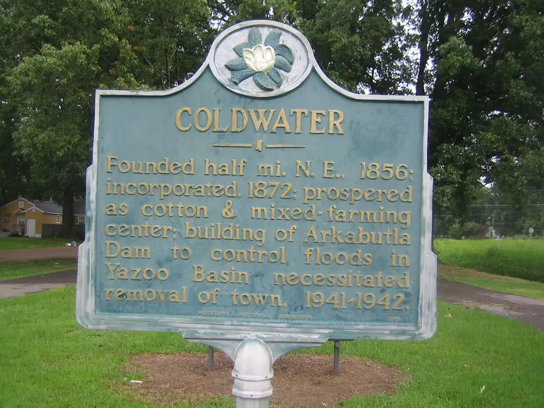 Coldwater is about 25 miles south of Memphis, Tennessee.