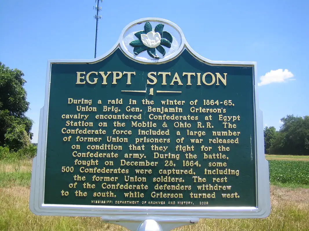 This marker is in Egypt on Highway 45A, south of Okolona. It says 2009, but was actually dedicated in March of 2015.