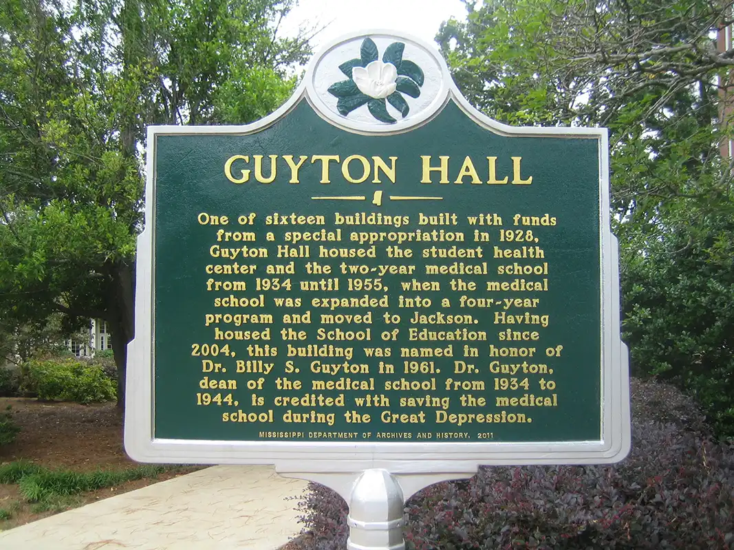 Guyton Hall is at 49 Rebel Drive. It used to house the Medical School.