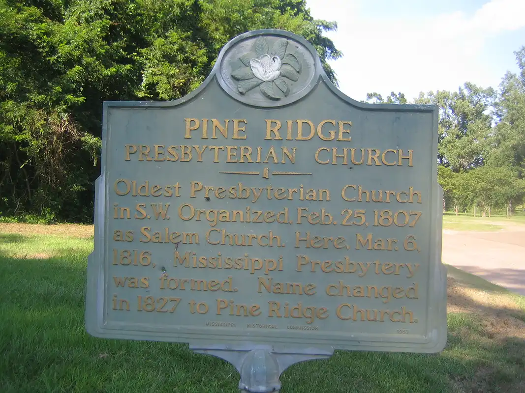 Pine Ridge Presbyterian Church is at the intersection of Highway 555 and Highway 554 in northern Adams County.