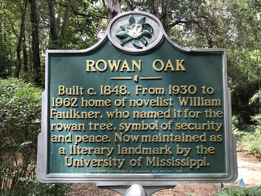 Rowan Oak is located at 916 Old Taylor Road in Oxford.