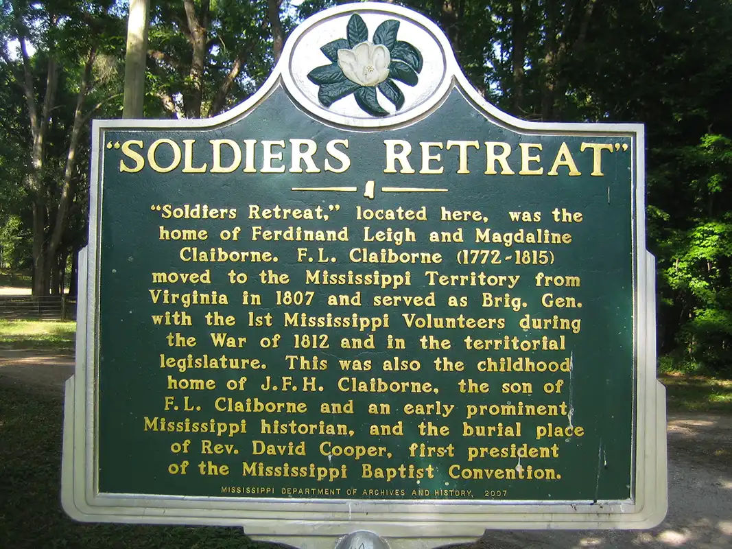Soldiers Retreat is at 20 Trails End Road in Natchez.