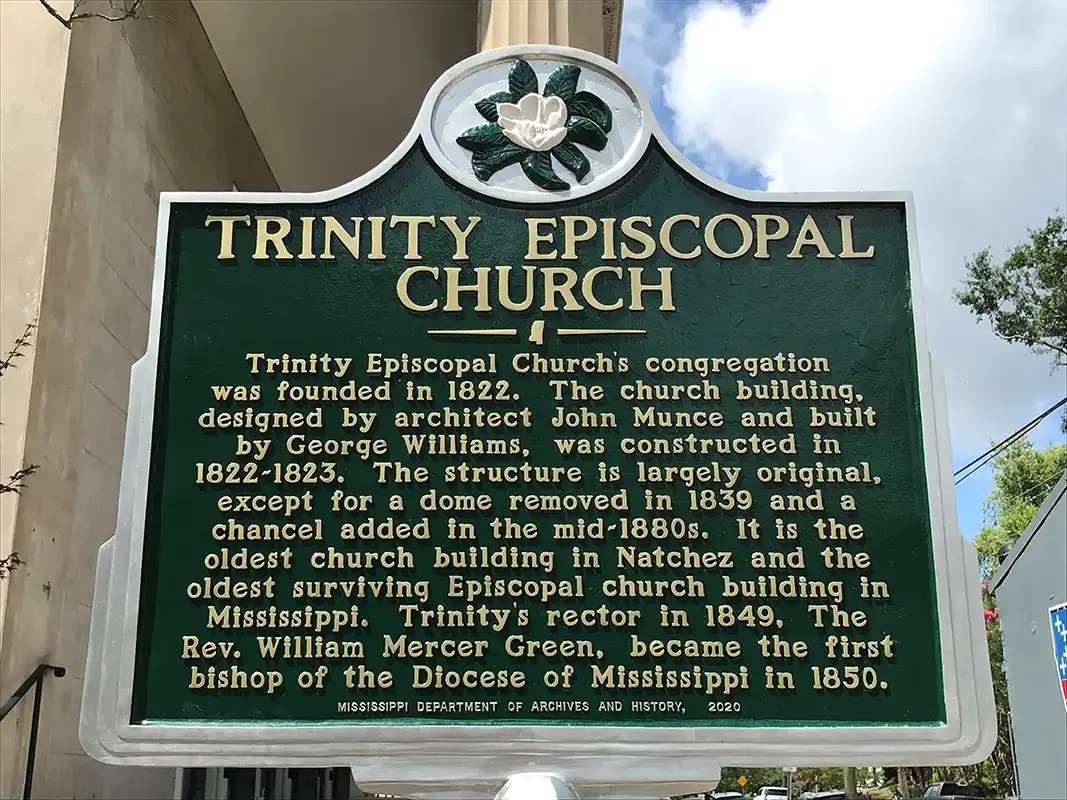 Trinity Episcopal Church is at 305 S Commerce St. in Natchez.