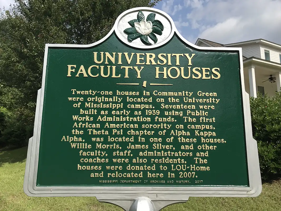University Faculty Houses is at the corner of Molly Barr Rd. and Victory Hill Lane in Oxford.