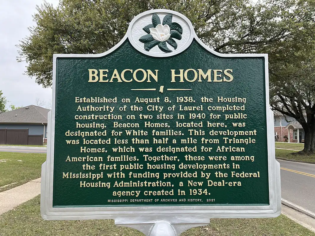 Beacon Homes is at 605 Leontyne Price Blvd. in Laurel at the visitor center.