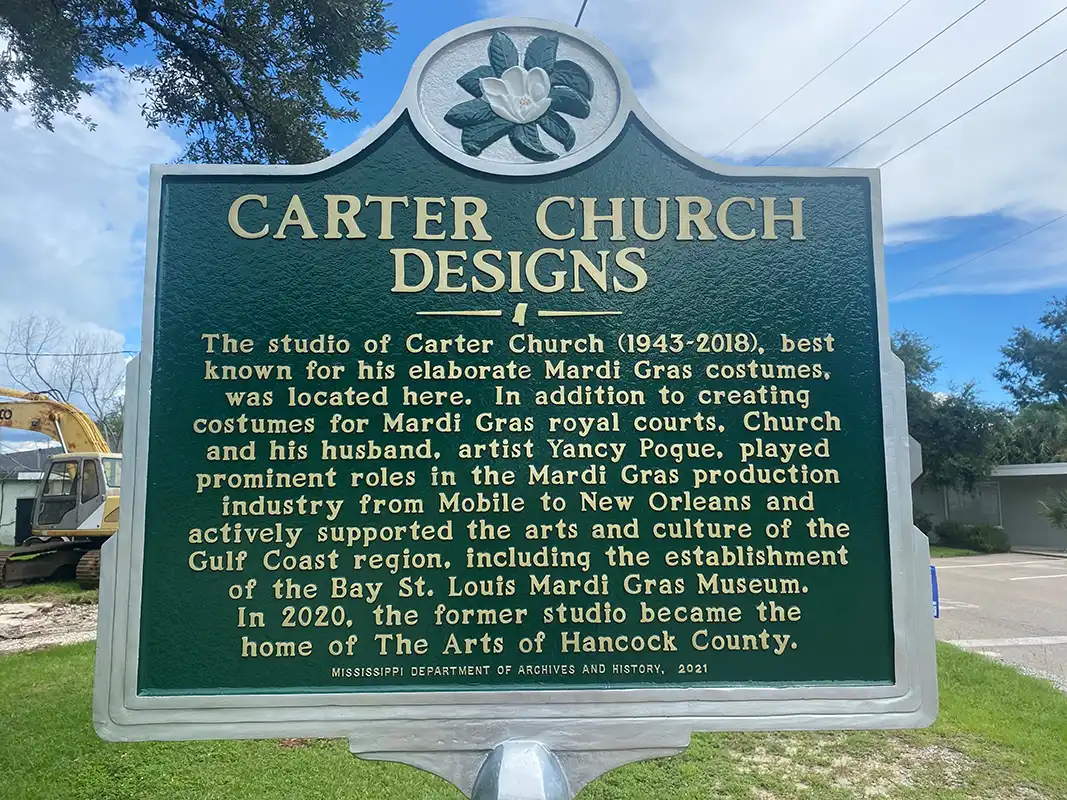 Carter Church Designs is located at the Arts Community Center at 405 Blaize Avenue in Bay St. Louis.