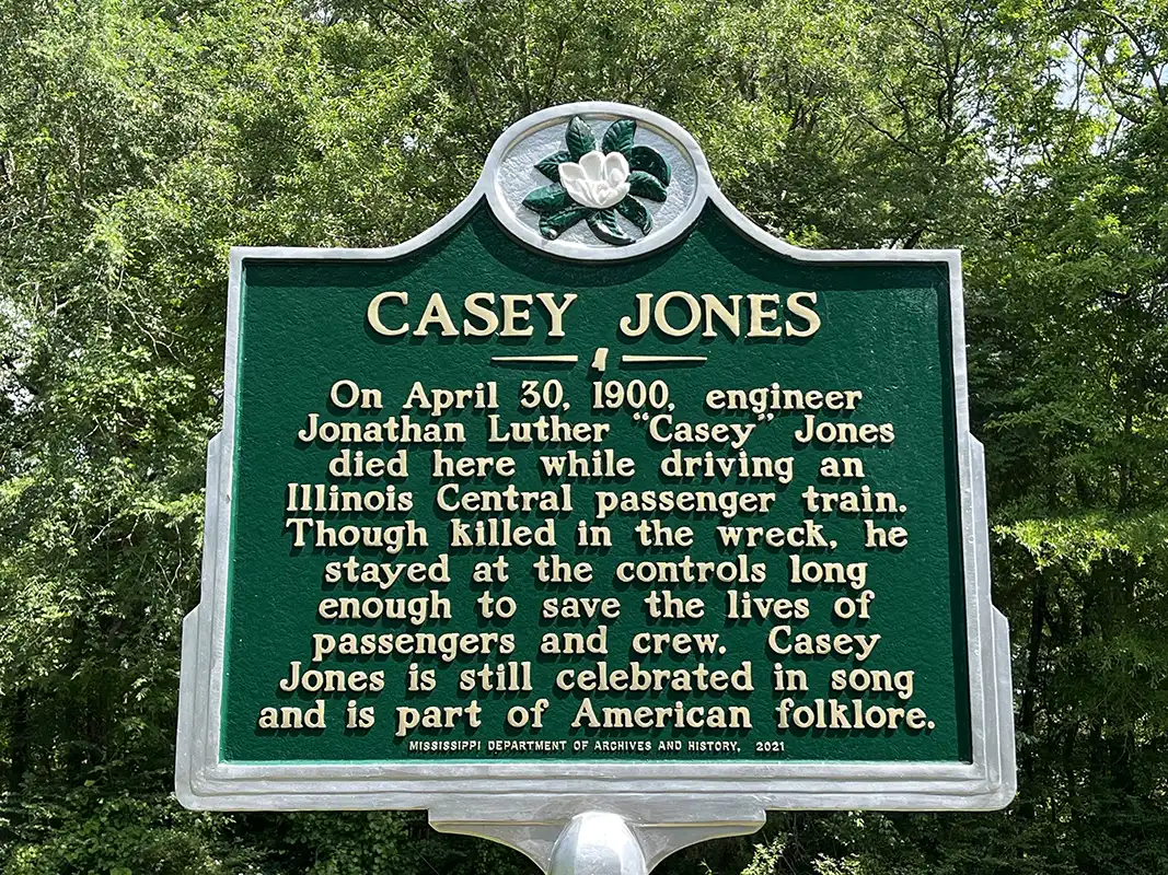 Casey Jones is at 11631 Vaughan Road in Vaughan in Yazoo County.