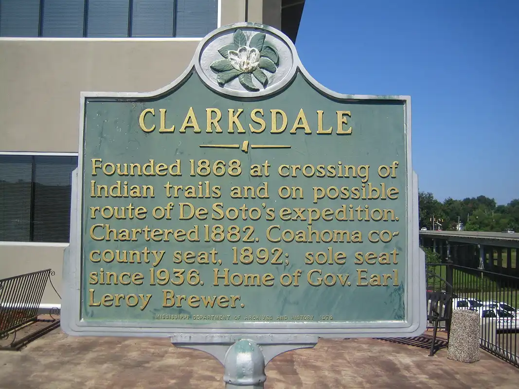 The Clarksdale marker is located in Clarksdale.