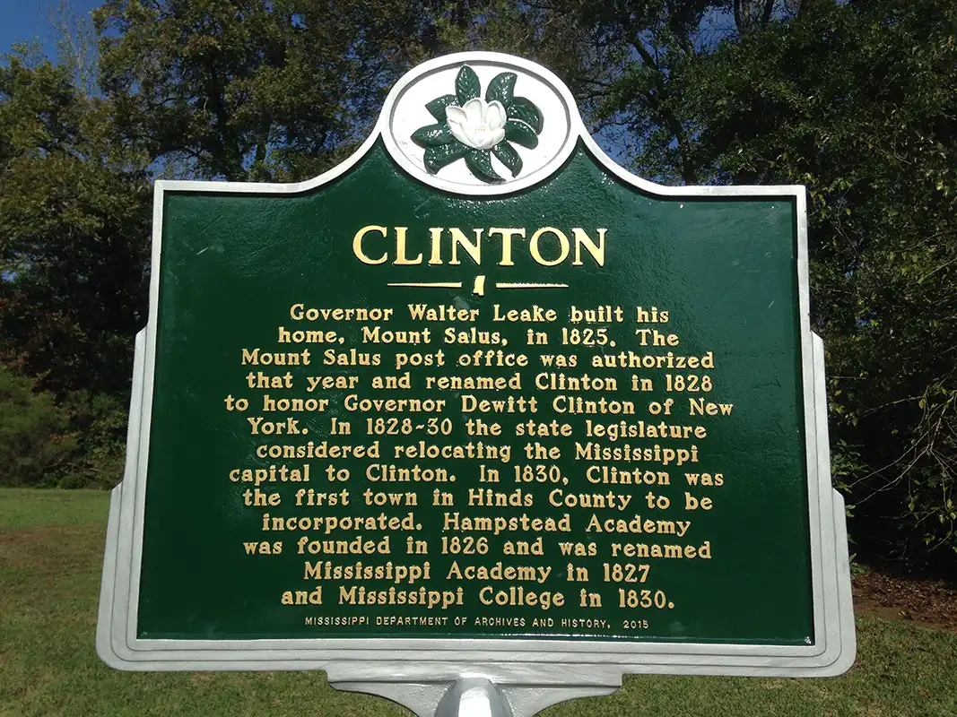 This marker is on Clinton Parkway at the corner with East Main Street in Clinton.