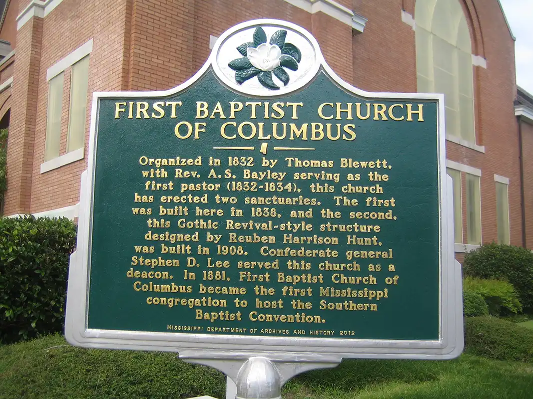 First Baptist Church is at 202 7th Street North in Columbus.