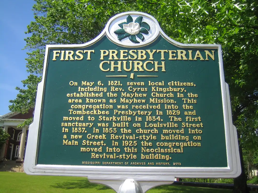 First Presbyterian Church is at 307 University Drive in downtown Starkville.