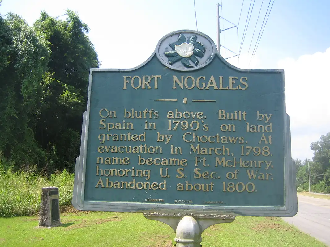 This marker is on the backside of the Vicksburg Park on old Hwy 61.