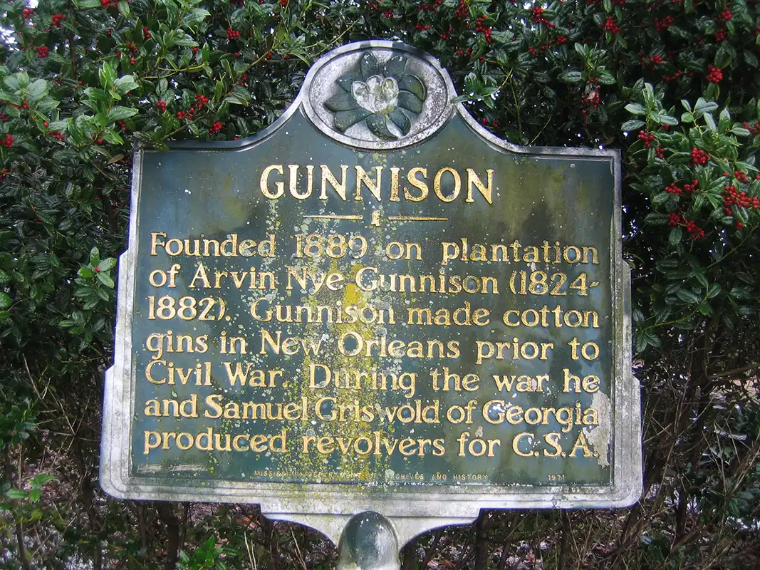 The Gunnison marker is on Highway 1 in Gunnison.