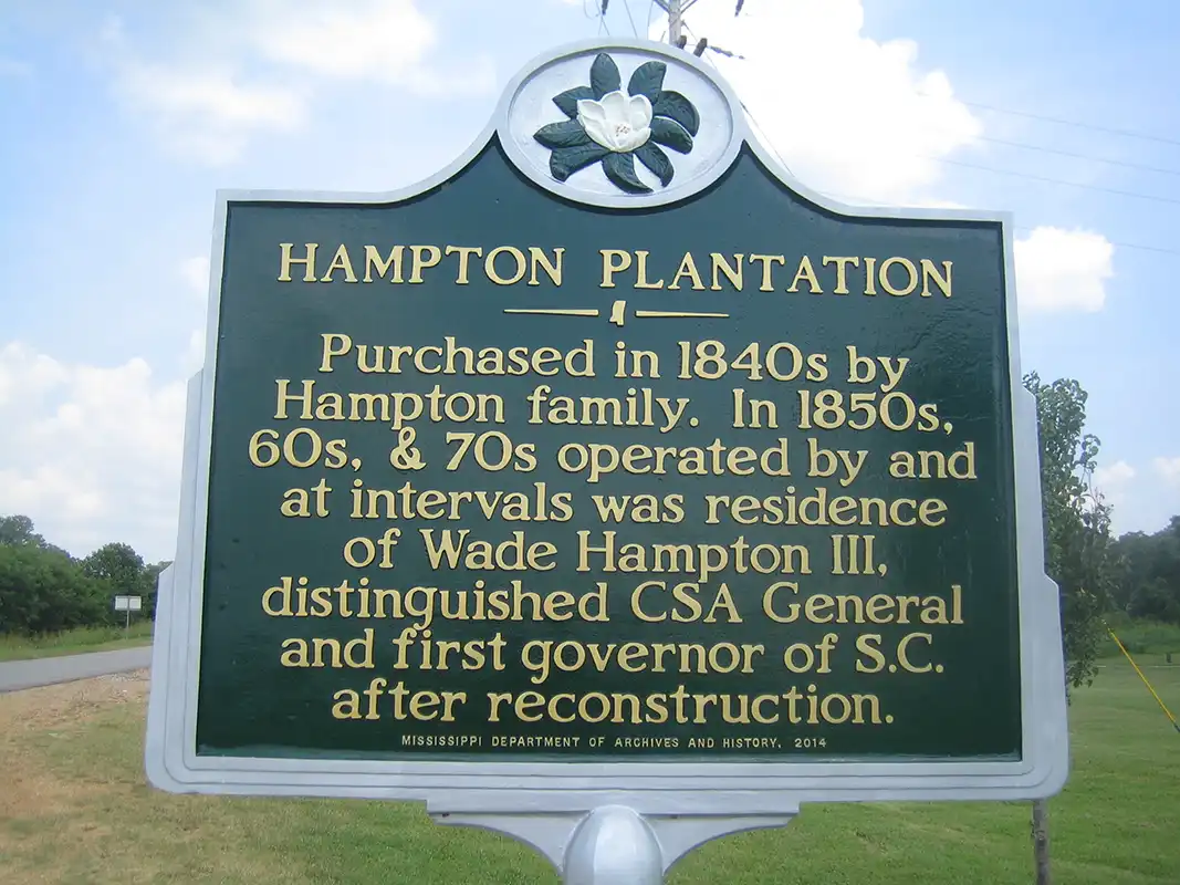 The Hampton Plantation marker is on Highway 1 at the intersection with Highway 436, very close to Glen Allan.
