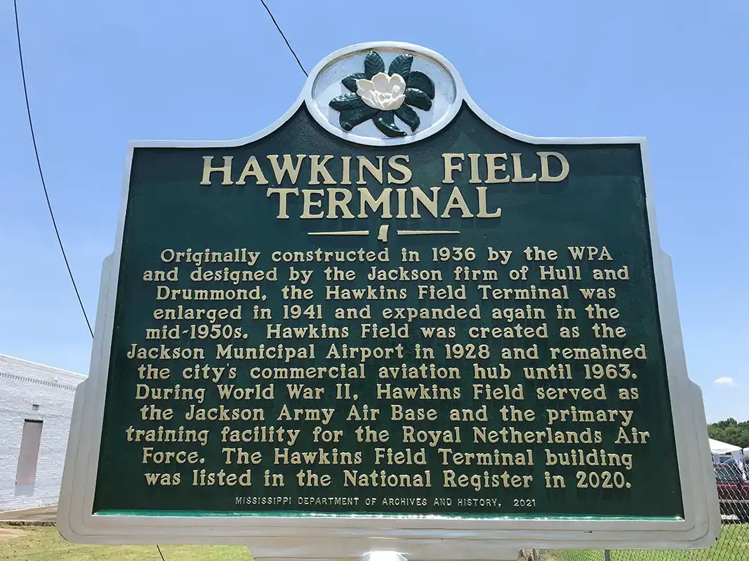 Hawkins Field Terminal is at 1397 Lavernet Road in Jackson.