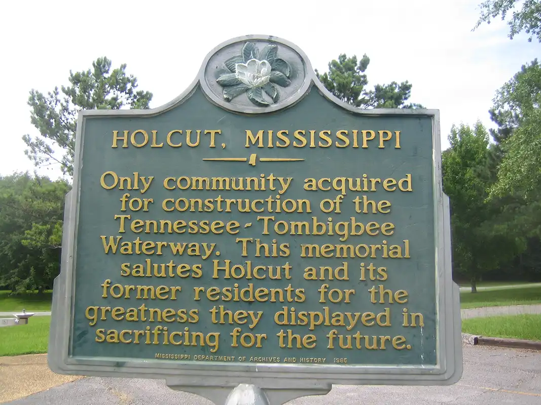 Holcut is at the end of Hwy 364, which is about 6 miles south of Iuka on Hwy 25.