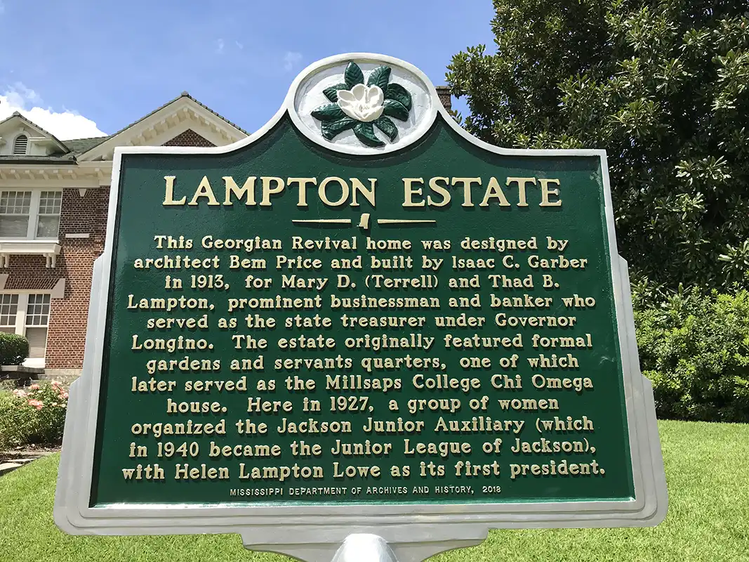 Lampton Estate is at 1515 N. State Street, near Millsaps College.
