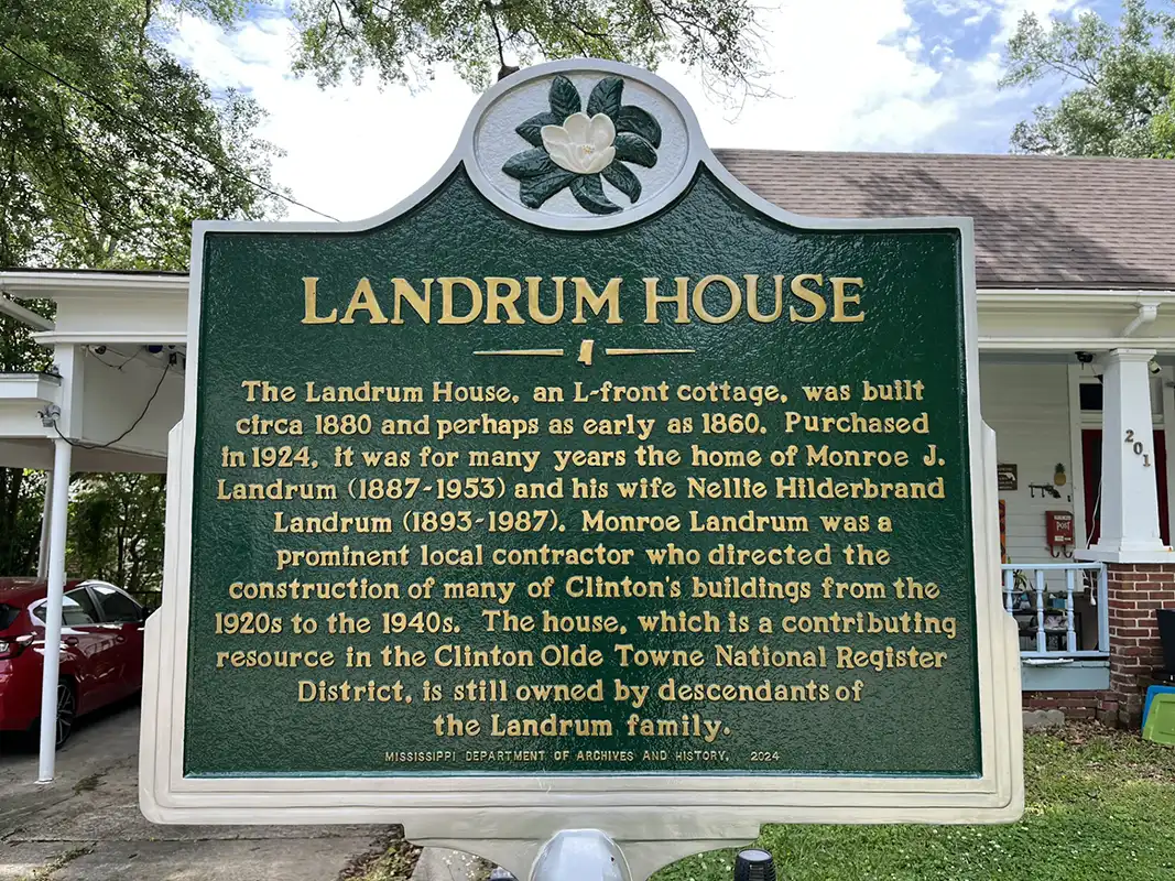 Landrum House is at 201 W. Main Street in Clinton.