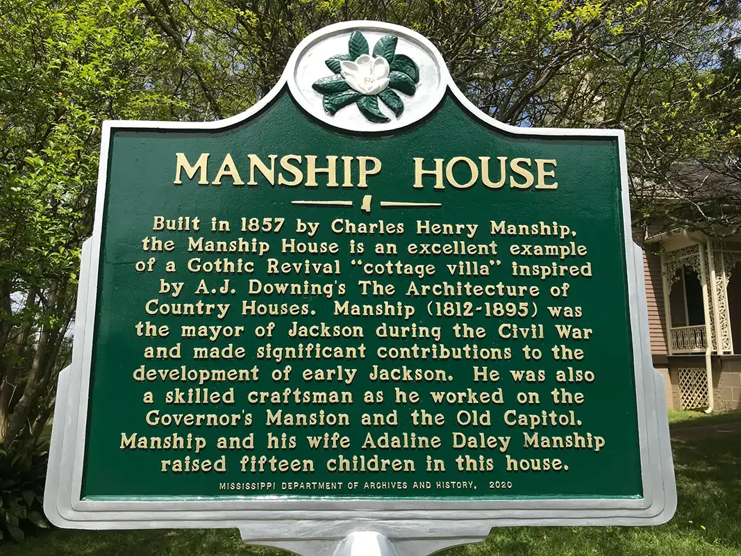 The Manship House is at 420 E. Fortification St. in Jackson.