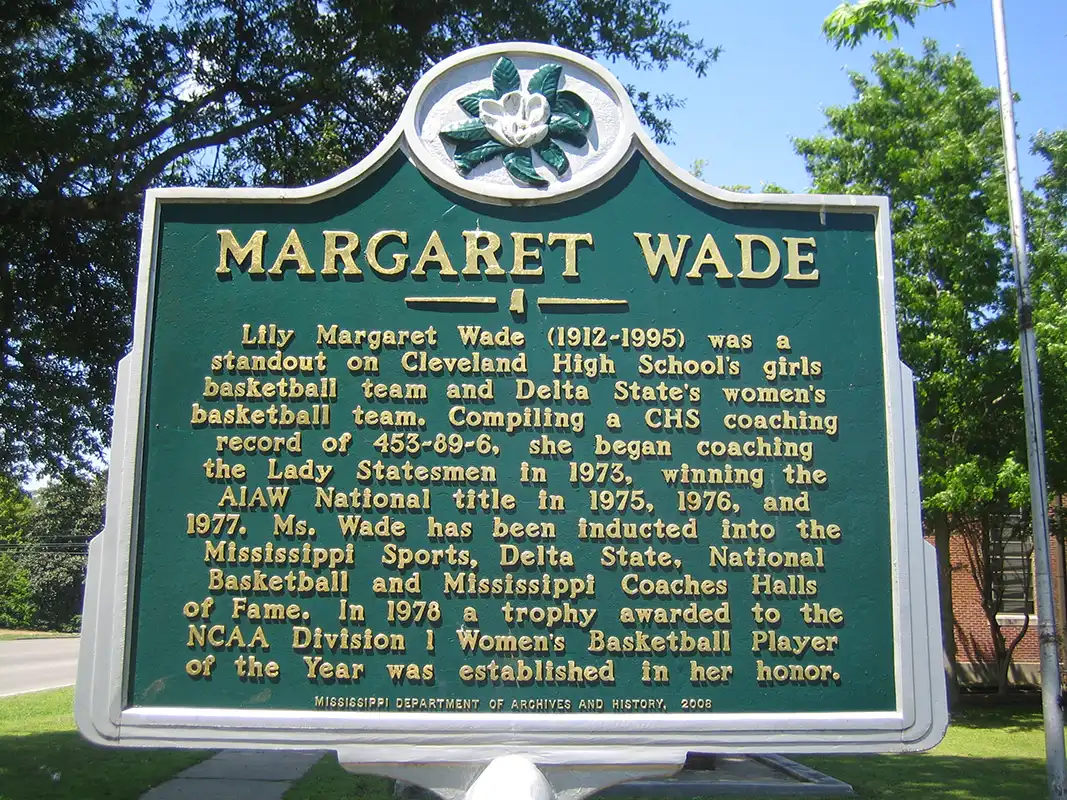 The Margaret Wade marker is at Cleveland High School on W. Sunflower Road (Hwy 8).