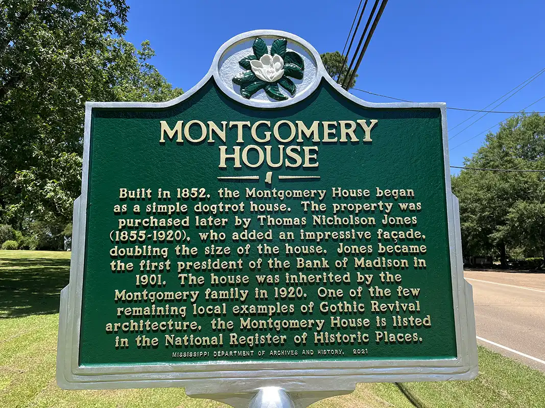 Montgomery House is on Main Street in Madison across the street from Madison United Methodist Church.