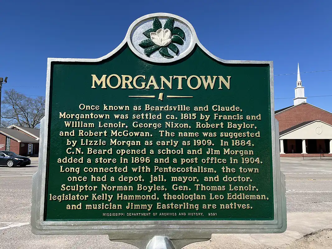 Morgantown is at 1449 Highway 587 in Morgantown in Marion County.