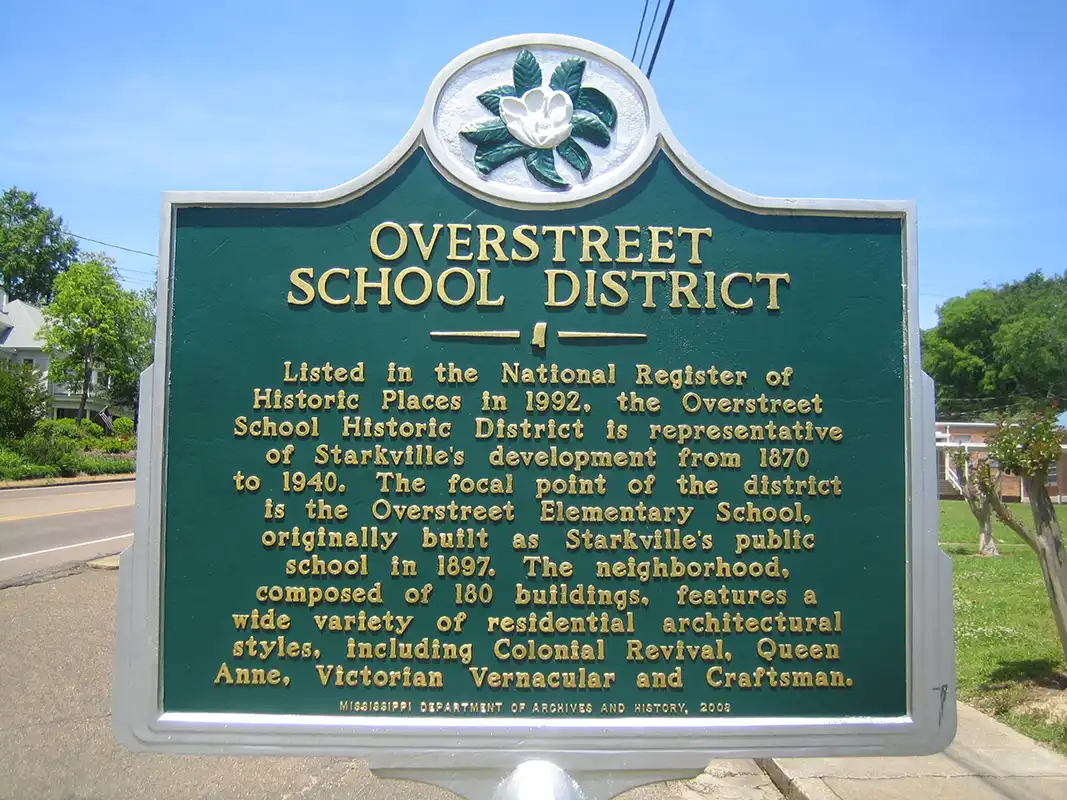 Overstreet School is at 307 S. Jackson St. in Starkville.