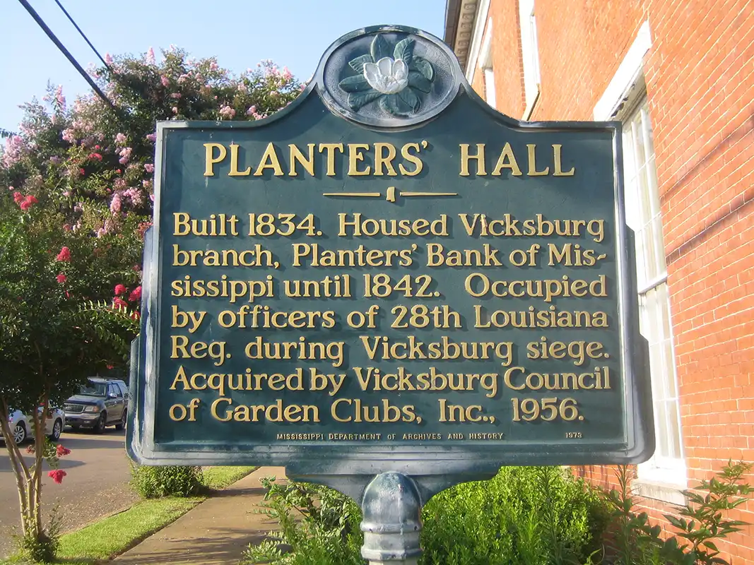 Planters' Hall is at 822 Main Street in Vicksburg.