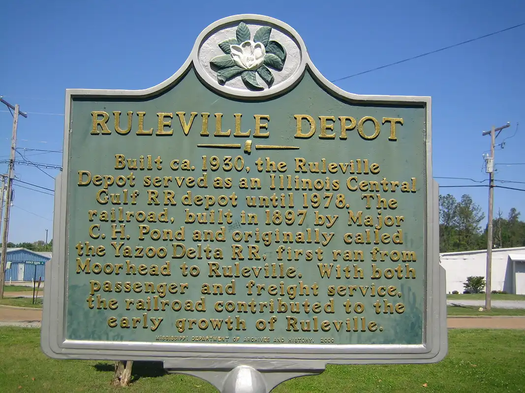 The Ruleville Depot marker is in Ruleville.