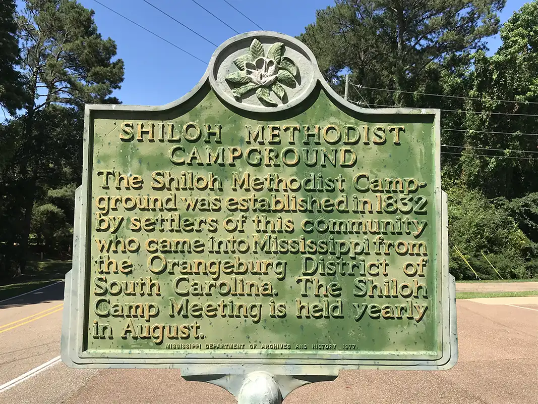 Shiloh Methodist Campground is on Shiloh Road near Pelahatchie.