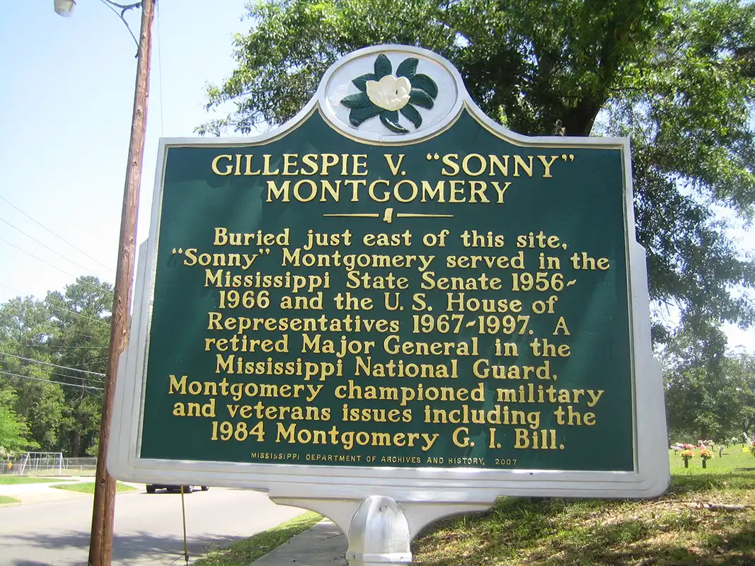 Gillespie V. "Sonny" Montgomery is buried in Meridian’s Magnolia Cemetery on 23rd Avenue North.