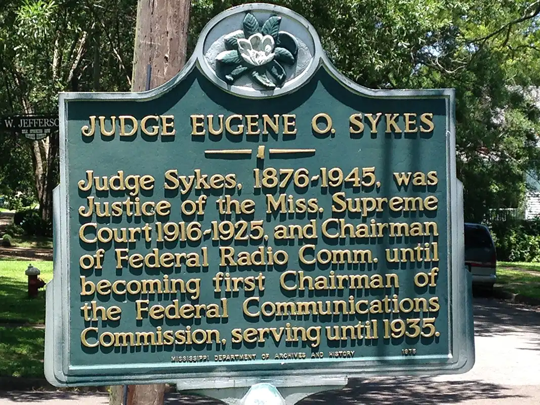 This marker for Judge Eugene Sykes is at the corner of Franklin and Jefferson streets in Aberdeen.