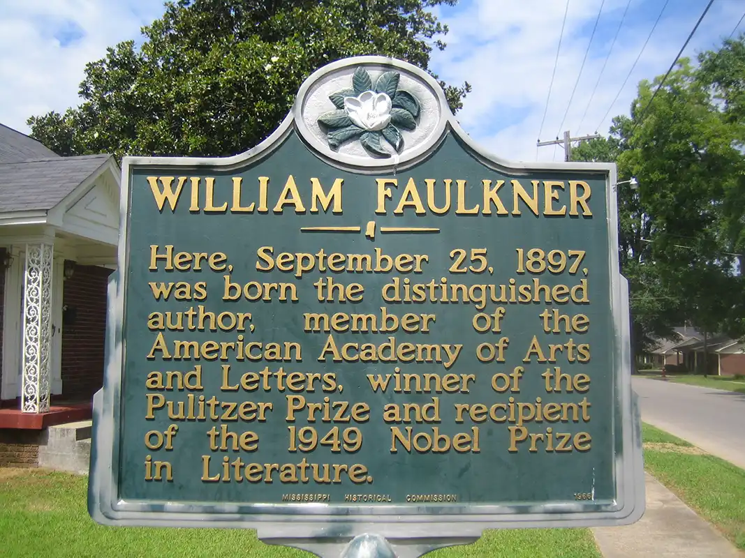 William Faulkner was born in this house on Cleveland Street in New Albany.